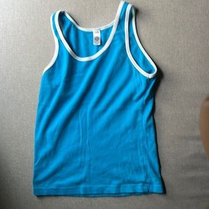 Vintage vibes! Blue American Apparel tank top